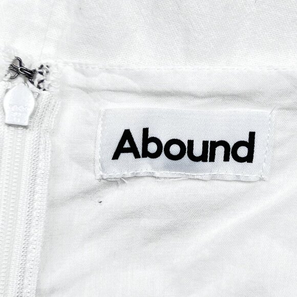 White Cotton Prairie Babydoll Summer White Mini Dress Size Large - Picture 5 of 5